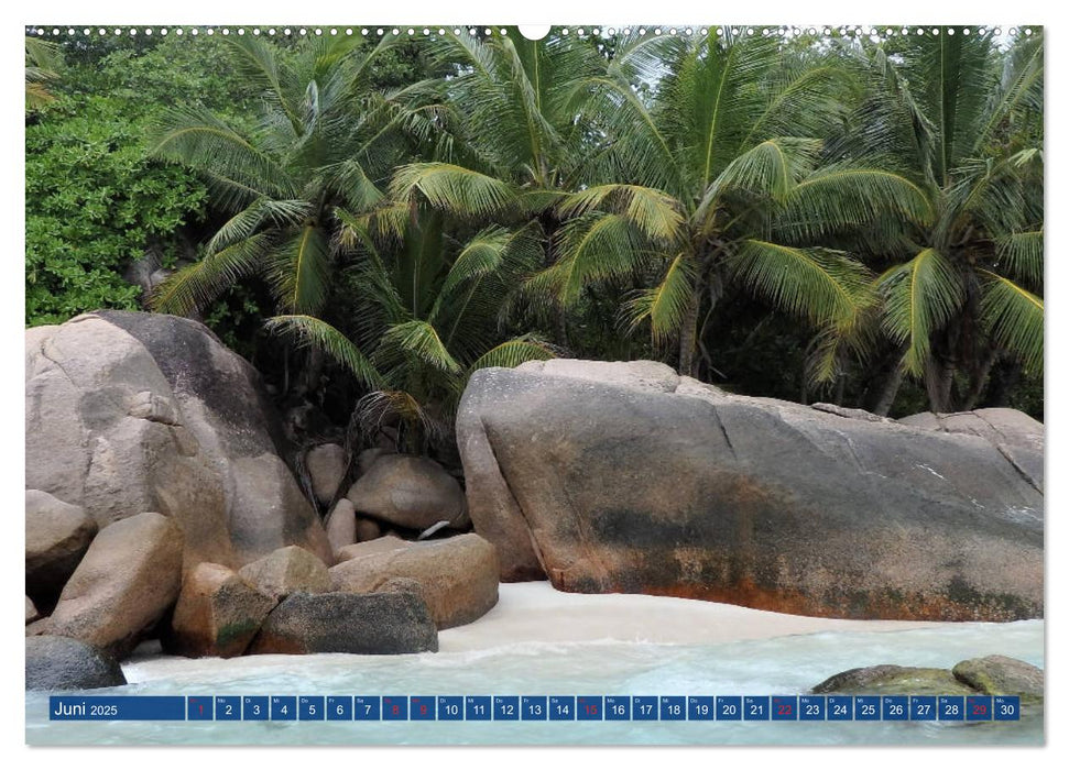 Seychellen - Wild und Schön (CALVENDO Premium Wandkalender 2025)