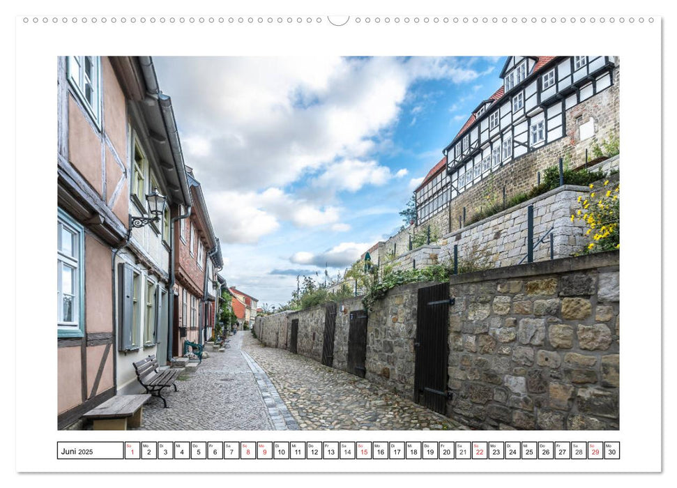 Fachwerkstadt Qudlinburg (CALVENDO Premium Wandkalender 2025)