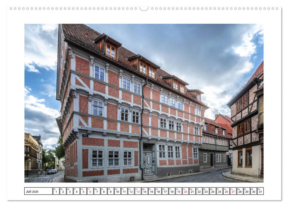 Fachwerkstadt Qudlinburg (CALVENDO Premium Wandkalender 2025)