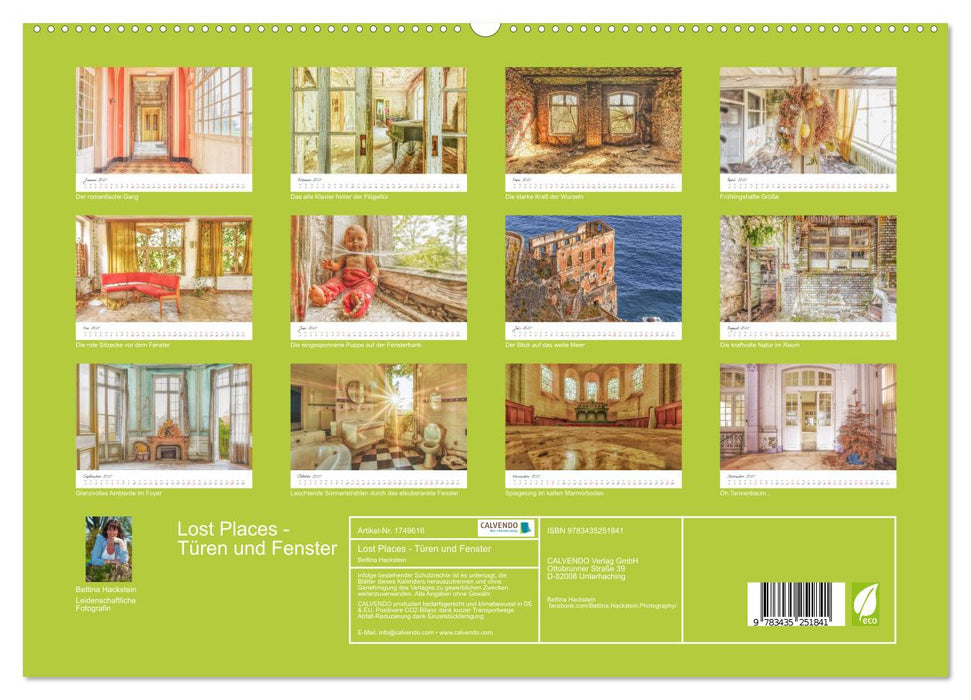 Lost Places - Türen und Fenster (CALVENDO Premium Wandkalender 2025)