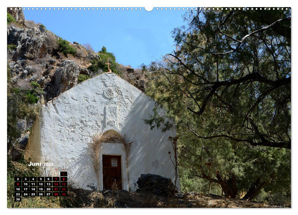 Kapellen und Kirchen auf Kreta (CALVENDO Premium Wandkalender 2025)