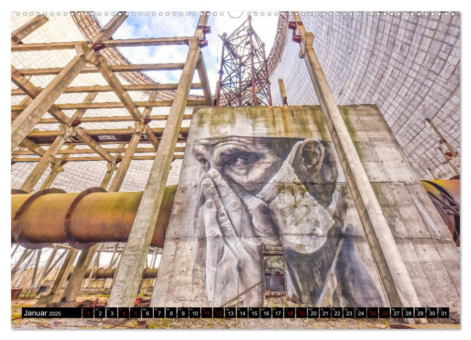 Tschernobyl - Prypjat - Die radioaktive Geisterstadt (CALVENDO Wandkalender 2025)
