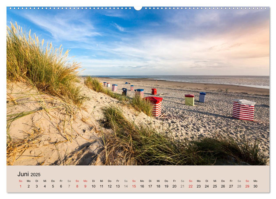 Nordseeinsel Borkum - Inselrausch im Hochseeklima (CALVENDO Premium Wandkalender 2025)