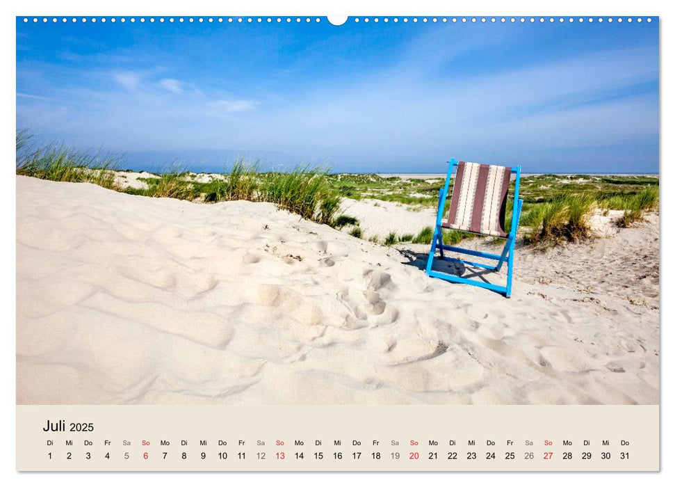 Nordseeinsel Borkum - Inselrausch im Hochseeklima (CALVENDO Premium Wandkalender 2025)