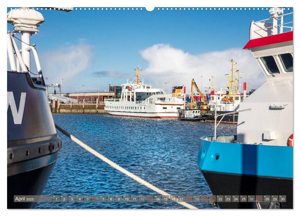 Norddeich Spaziergang vom Hafen bis zum Strand (CALVENDO Premium Wandkalender 2025)