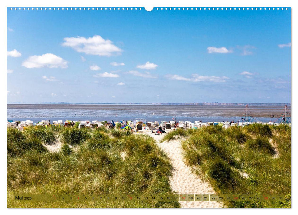 Norddeich Spaziergang vom Hafen bis zum Strand (CALVENDO Premium Wandkalender 2025)