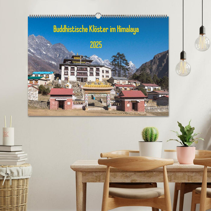 Buddhistische Klöster im Himalaya (CALVENDO Wandkalender 2025)