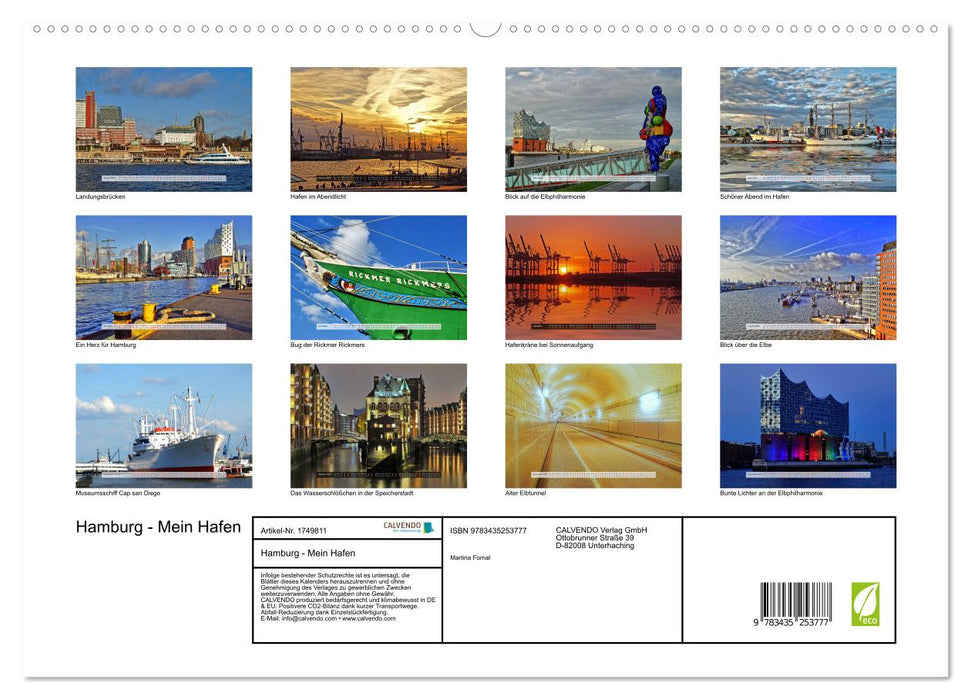 Hamburg - Mein Hafen (CALVENDO Premium Wandkalender 2025)