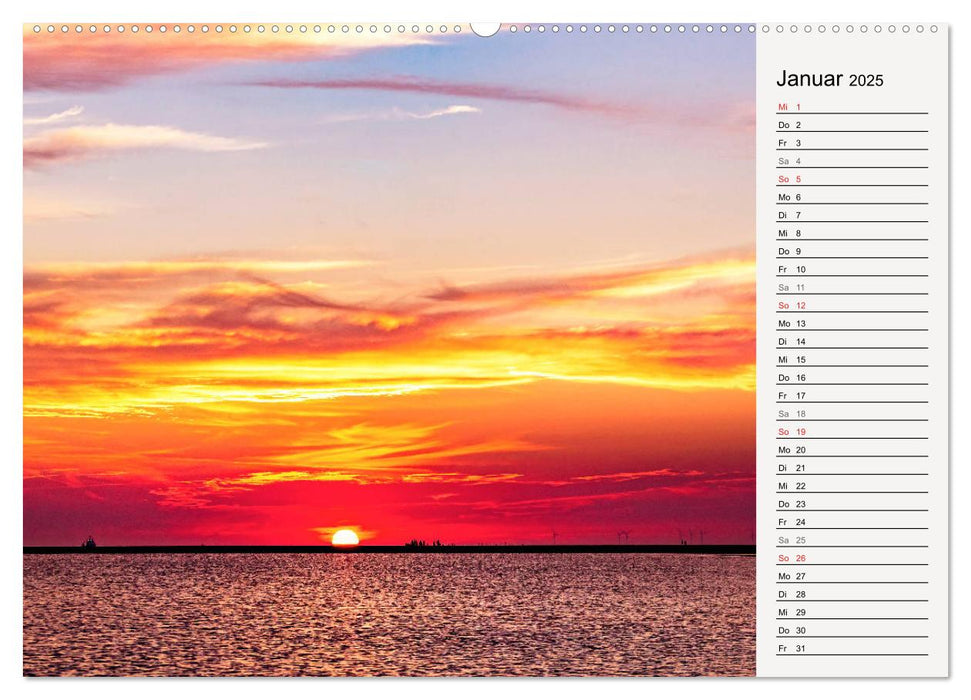 BORKUM Geburtstagskalender mit Planerfunktion (CALVENDO Premium Wandkalender 2025)