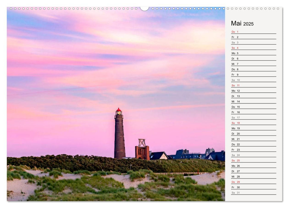 BORKUM Geburtstagskalender mit Planerfunktion (CALVENDO Premium Wandkalender 2025)