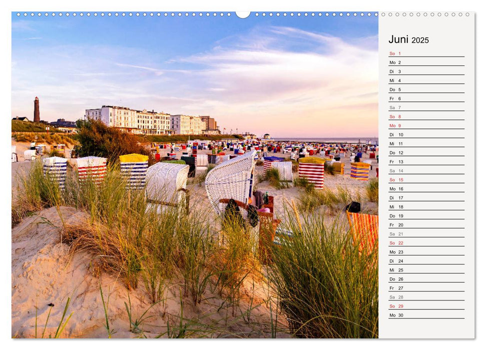 BORKUM Geburtstagskalender mit Planerfunktion (CALVENDO Premium Wandkalender 2025)