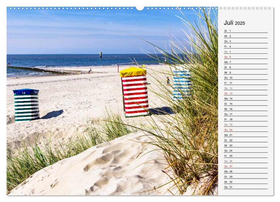 BORKUM Geburtstagskalender mit Planerfunktion (CALVENDO Premium Wandkalender 2025)