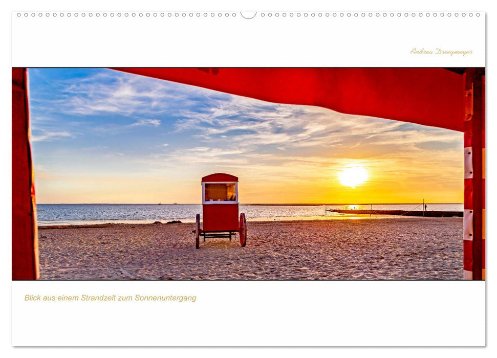 Borkum Inselpanorama (CALVENDO Premium Wandkalender 2025)