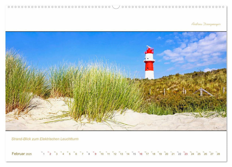 Borkum Inselpanorama (CALVENDO Premium Wandkalender 2025)