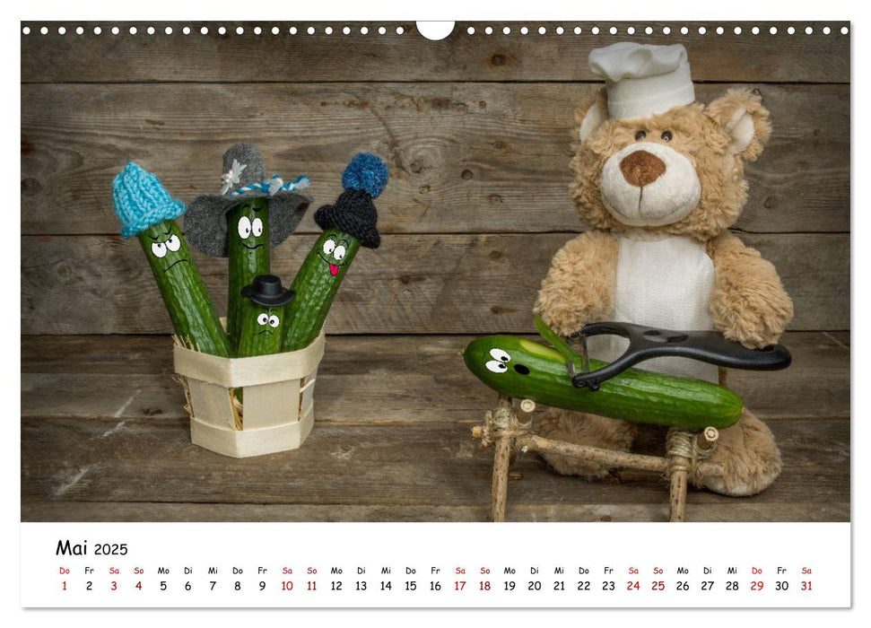 Eddy, der Teddy (CALVENDO Wandkalender 2025)