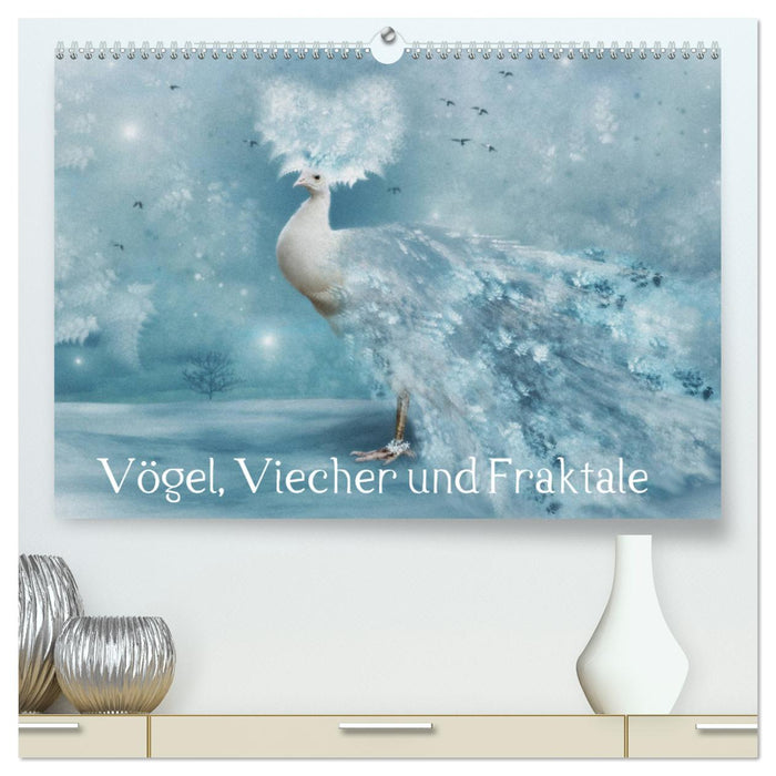 Vögel, Viecher und Fraktale (CALVENDO Premium Wandkalender 2025)