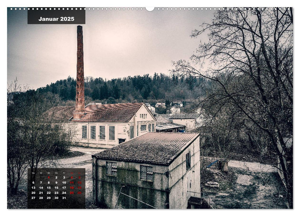 Deckenfabrik Nagold - lost place (CALVENDO Premium Wandkalender 2025)