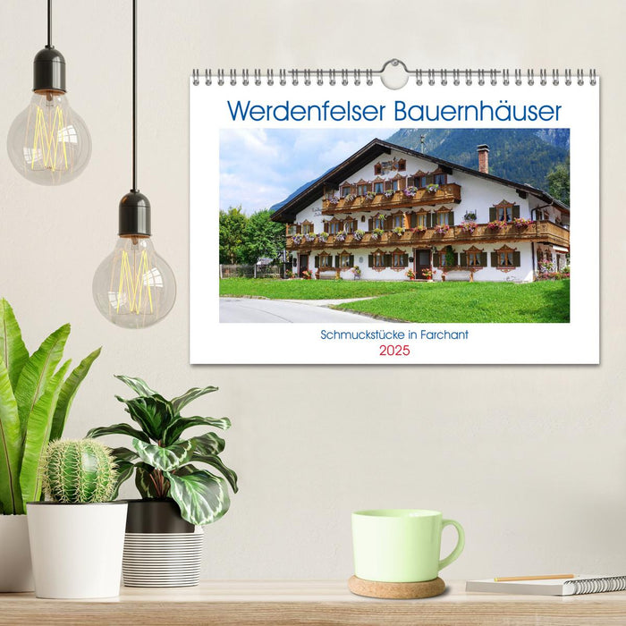 Werdenfelser Bauernhäuser - Schmuckstücke in Farchant (CALVENDO Wandkalender 2025)