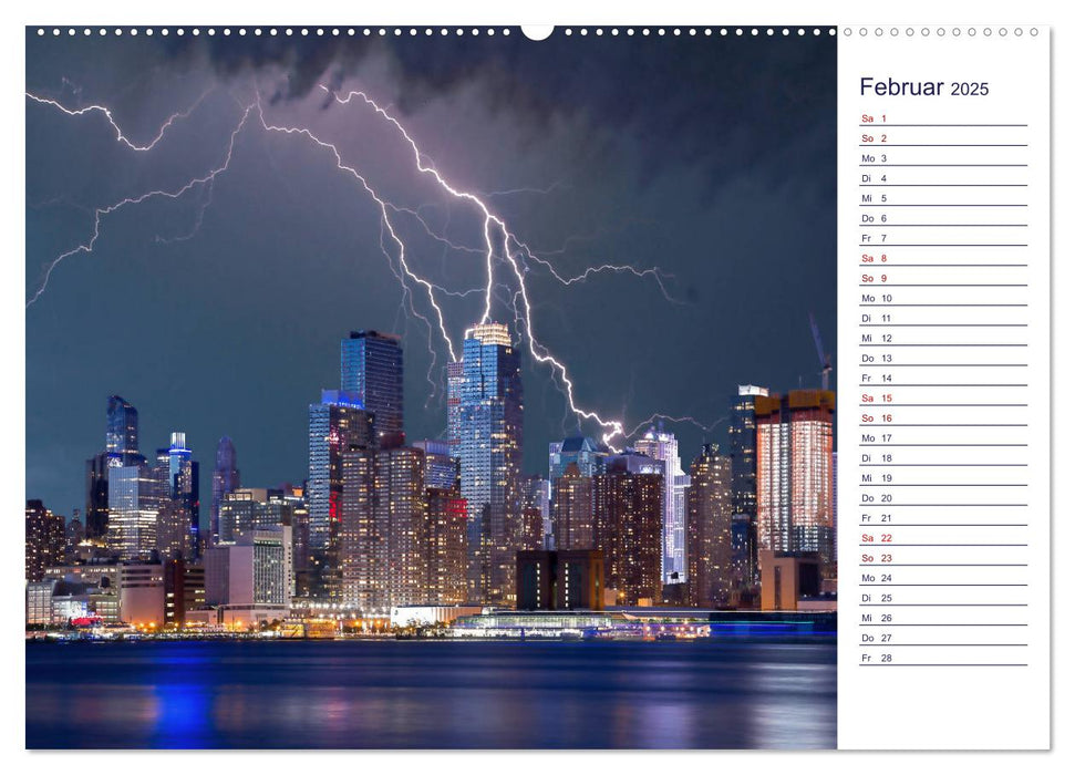 Faszination Blitze beeindruckende Fotos (CALVENDO Premium Wandkalender 2025)