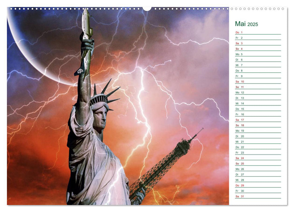 Faszination Blitze beeindruckende Fotos (CALVENDO Premium Wandkalender 2025)