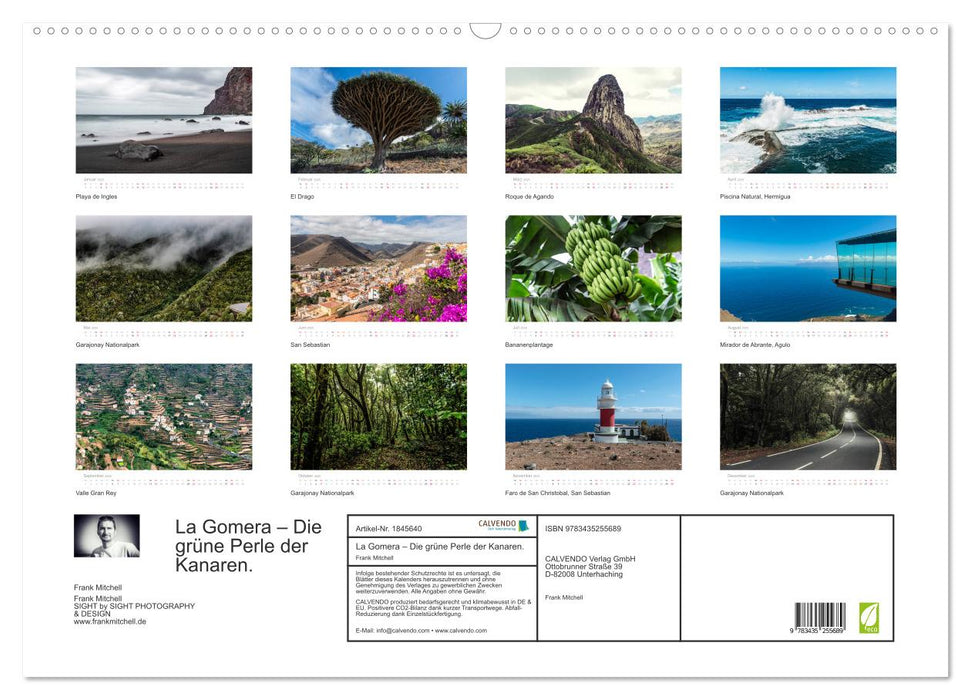 La Gomera – Die grüne Perle der Kanaren. (CALVENDO Wandkalender 2025)