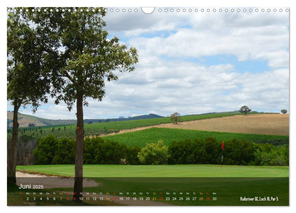 Golfplätze Kapstadt (CALVENDO Wandkalender 2025)