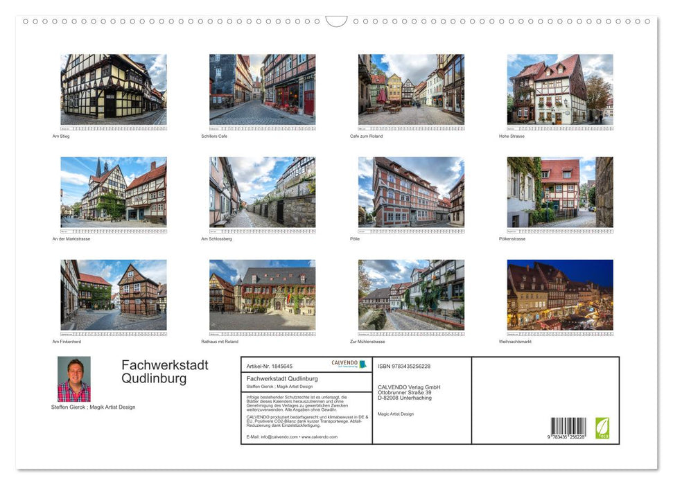 Fachwerkstadt Qudlinburg (CALVENDO Wandkalender 2025)