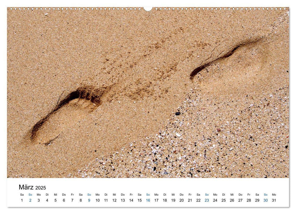 Spuren im Sand (CALVENDO Premium Wandkalender 2025)