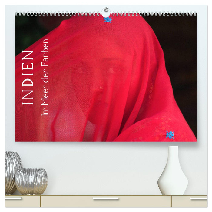 Indien - im Meer der Farben (CALVENDO Premium Wandkalender 2025)