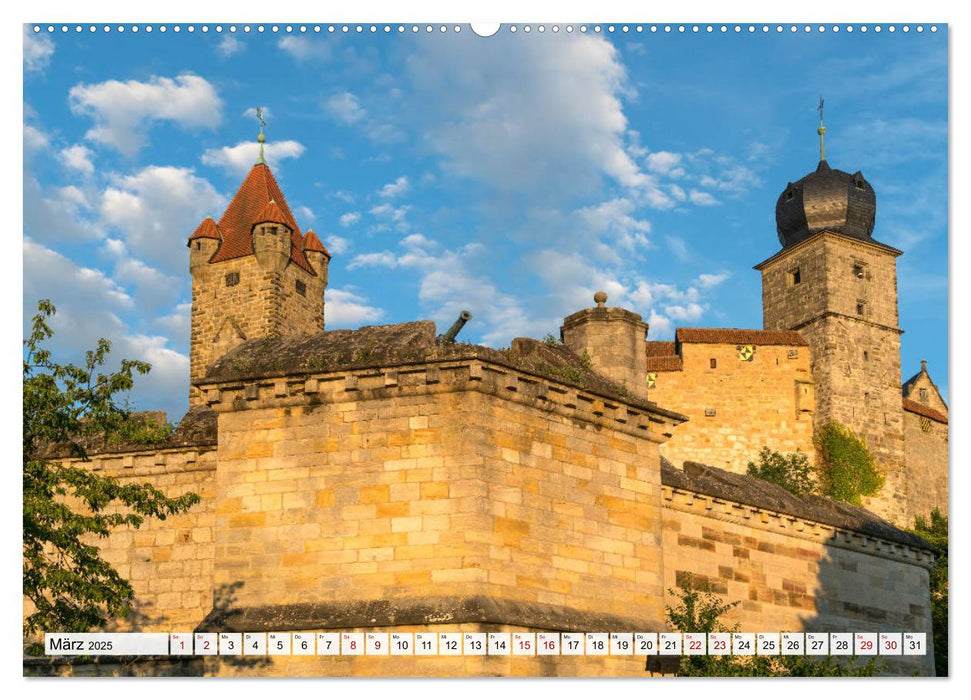 Franken - Bamberg, Bayreuth, Coburg, Nürnberg, Rothenburg, Würzburg (CALVENDO Premium Wandkalender 2025)