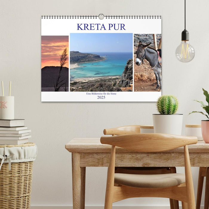 Kreta Pur - Eine Bilderreise für die Sinne (CALVENDO Wandkalender 2025)