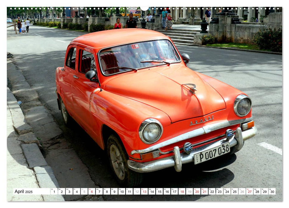 SIMCA ARONDE - Frankreichs Schwalbe in Havanna (CALVENDO Premium Wandkalender 2025)