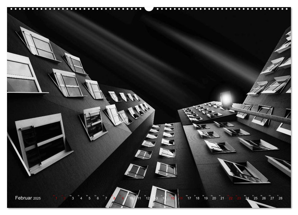 Monochrome Architektur (CALVENDO Premium Wandkalender 2025)