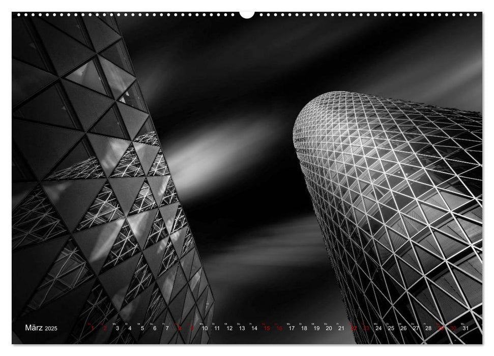 Monochrome Architektur (CALVENDO Premium Wandkalender 2025)