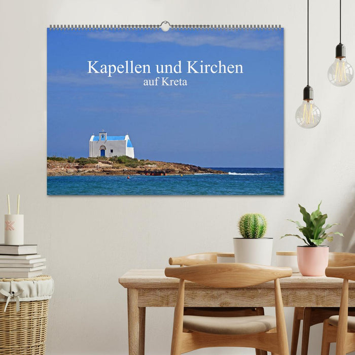 Kapellen und Kirchen auf Kreta (CALVENDO Wandkalender 2025)