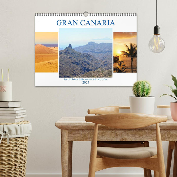 Gran Canaria - Insel der Dünen, Schluchten und malerischen Orte (CALVENDO Wandkalender 2025)