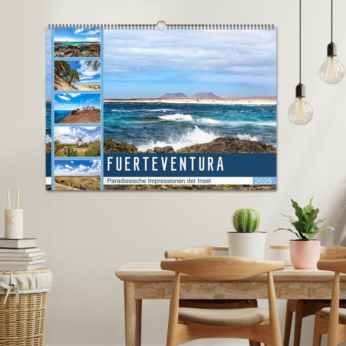 FUERTEVENTURA Paradiesische Impressionen der Insel (CALVENDO Wandkalender 2025)