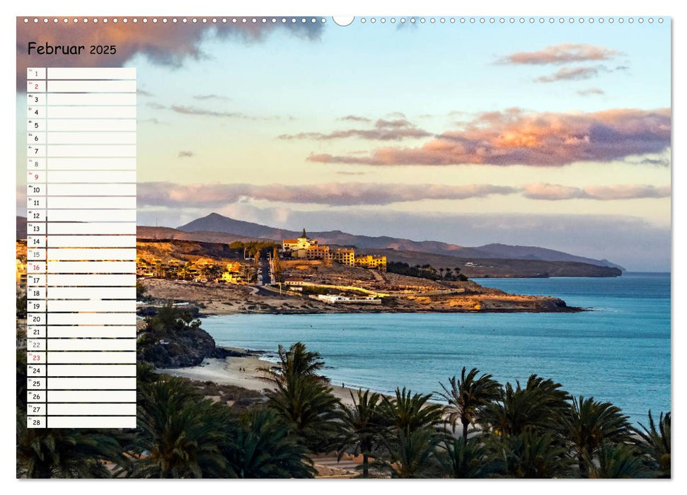 FUERTEVENTURA Geburtstagskalender mit Planerfunktion (CALVENDO Wandkalender 2025)