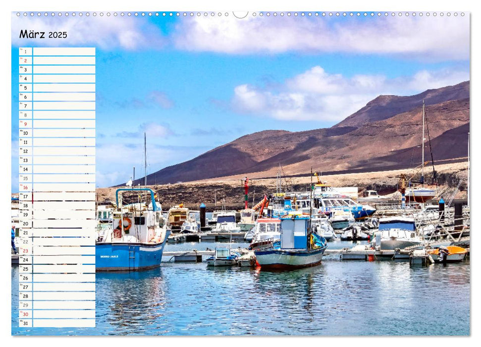 FUERTEVENTURA Geburtstagskalender mit Planerfunktion (CALVENDO Wandkalender 2025)