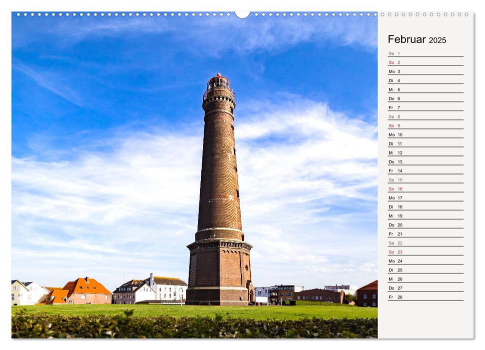 BORKUM Geburtstagskalender mit Planerfunktion (CALVENDO Wandkalender 2025)