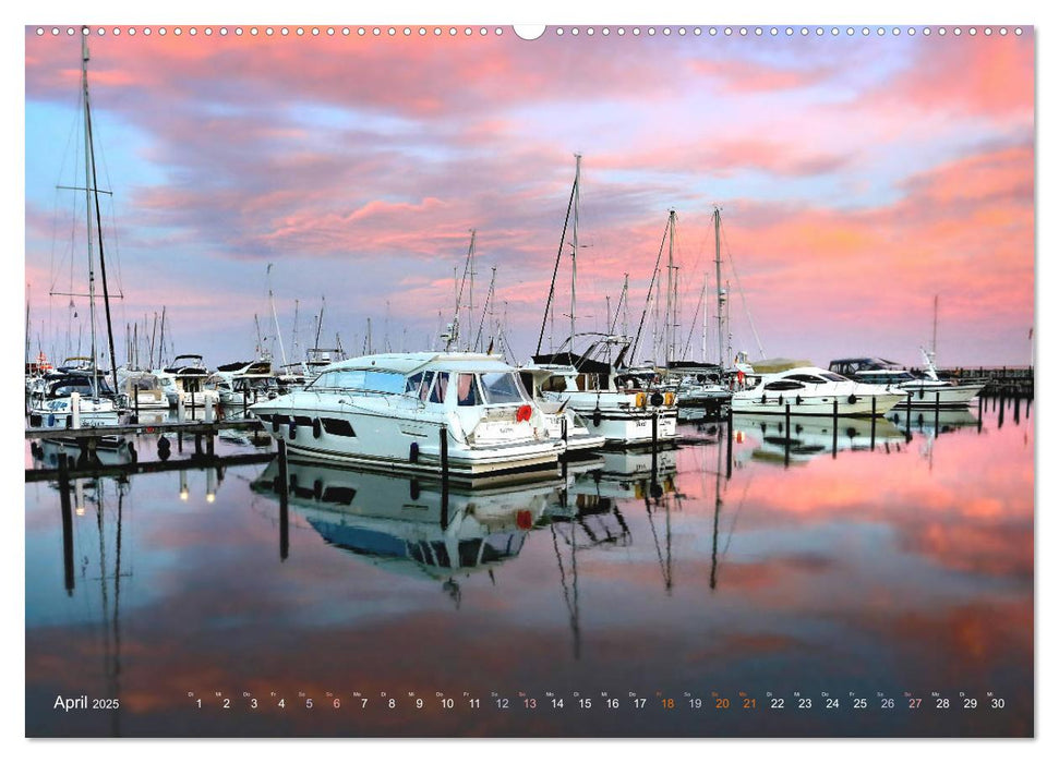 YACHTHÄFEN AN DER OSTSEE (CALVENDO Wandkalender 2025)