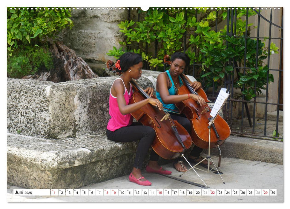 Música Cubana - Karibische Klänge aus Kuba (CALVENDO Premium Wandkalender 2025)