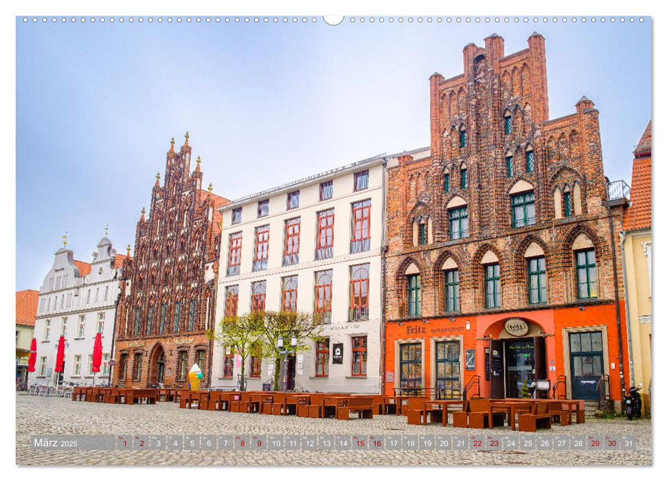 Ein Blick auf die Hansestadt Greifswald (CALVENDO Premium Wandkalender 2025)