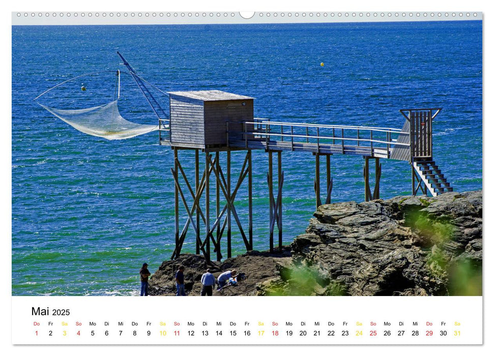 Vendée Aus dem Meer steigender Himmel Frankreichs (CALVENDO Premium Wandkalender 2025)