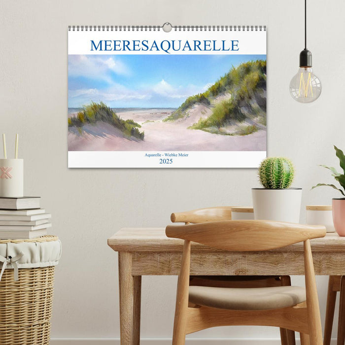 MEERESAQUARELLE (CALVENDO Wandkalender 2025)