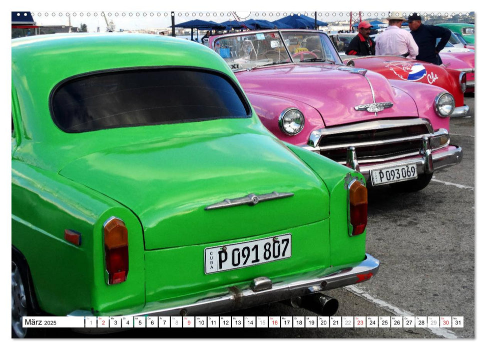 SIMCA ARONDE - Frankreichs Schwalbe in Havanna (CALVENDO Wandkalender 2025)