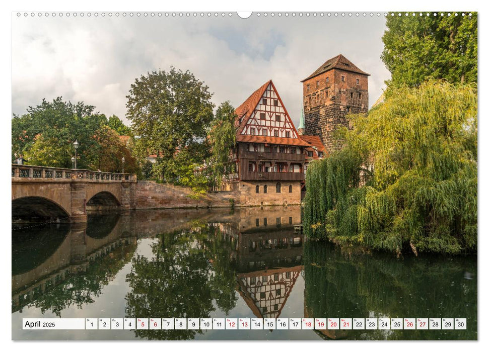 Franken - Bamberg, Bayreuth, Coburg, Nürnberg, Rothenburg, Würzburg (CALVENDO Wandkalender 2025)