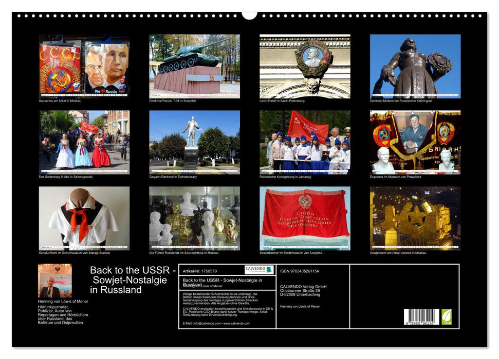 Back to the USSR - Sowjet-Nostalgie in Russland (CALVENDO Wandkalender 2025)