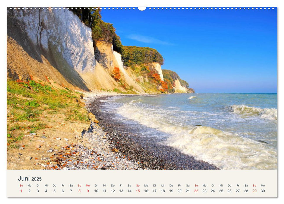 Sassnitz und die Kreideküste - Herbstimpressionen vom Hochuferweg Jasmund (CALVENDO Premium Wandkalender 2025)