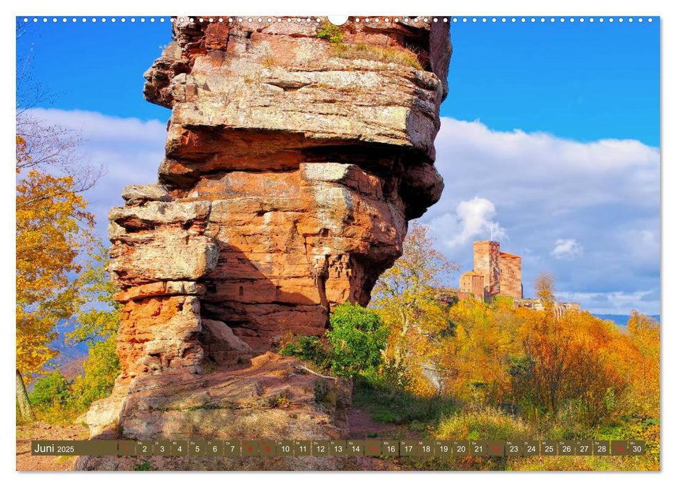 Trifels - Wanderung auf dem Annweilerer Burgenweg (CALVENDO Premium Wandkalender 2025)